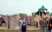 Play areas for the youngest riders.